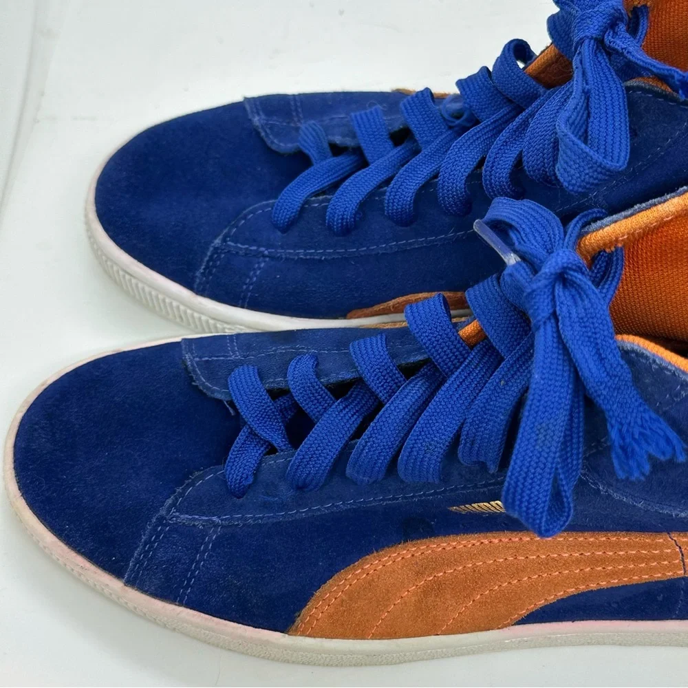 Puma Suede Mid Blue Orange High Top Sneakers Men’s 7